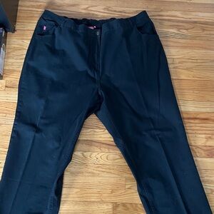 Women’s Denim Black Straight Leg Pants
